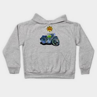 The Gorgeous BSA Empire Star Motorcycle by Motormaniac Kids Hoodie